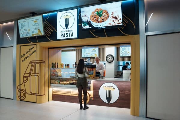 Fresh pasta being prepared at Maestri