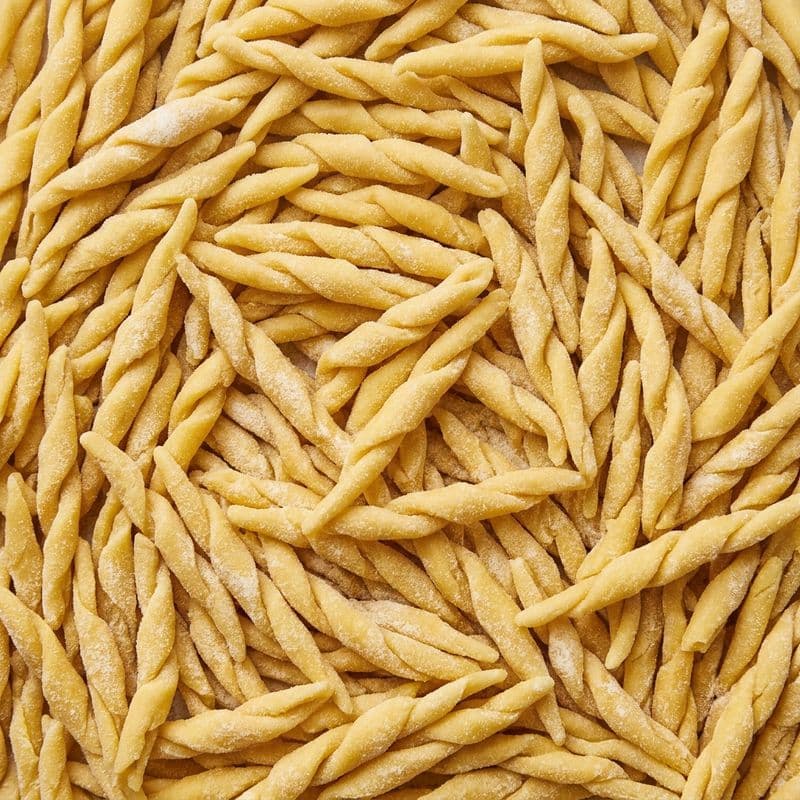 Trofie pasta texture
