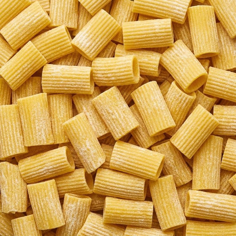 Rigatoni pasta texture